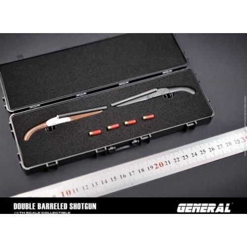 In Stock GENERAL GA-008 1/6 Scale Double Barreled Shotgun non-fired Model For Usual Doll Soldier Accessories