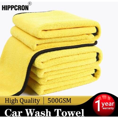 Car Wash Microfiber Towel Car Cleaning Drying Cloth Hemming Extra Soft Car Care Detailing WashTowel Never Scrat High Density New