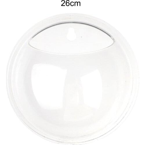 Transparent Acrylic Hanging Wall Mounted Fish Tank Goldfish Bowl Vase Aquarium Plant Ecology Pot Modern Home Ornament