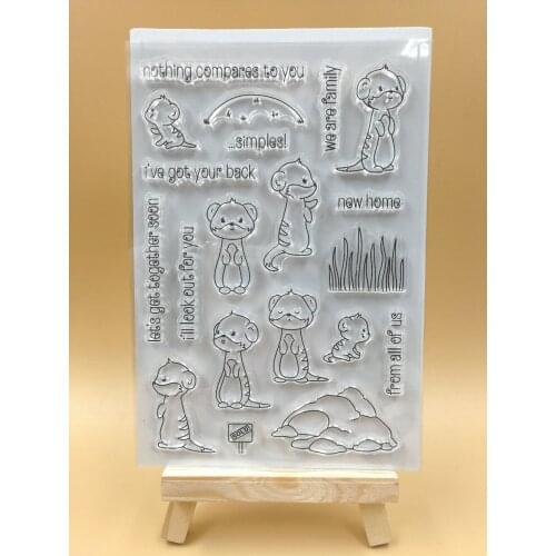 The animal Transparent Clear Silicone Stamp/seal for DIY Scrapbooking/ Album Decorative Clear Stamp Sheets