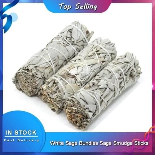 White Sage Bundles Sage Smudge Sticks for Home Cleansing Healing Meditation Smudging Rituals
