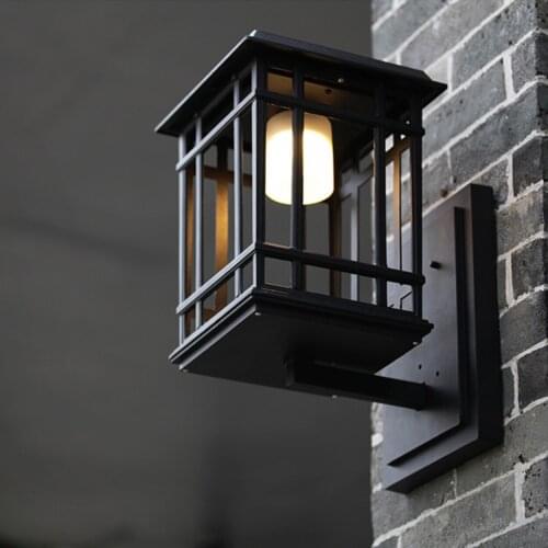 LED SOLAR wall light outdoor Waterproof eatern vintage wall lamp square for residential balcony lamp villa porch lamp