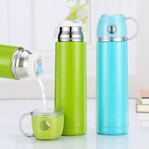 Stainless Steel Insulated Keep Cool Thermos Cup Bottle Vacuum Flasks Thermos Double Wall Insulated Cup Travel