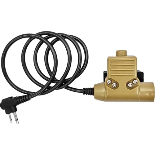 U94 PTT Radio Adapter Connecter Push to Talk for Kenwood 2 Pin (Color of Skin)