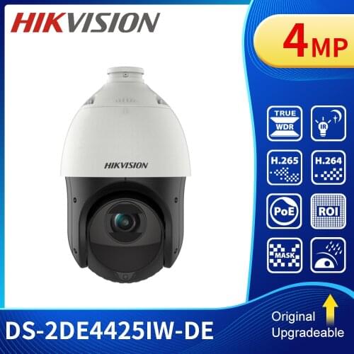 DS-2DE4425IW-DE 4MP 25x Network IR PTZ CCTV Camera Ultra-low Light H.265 POE 100m IR IP Security Camera