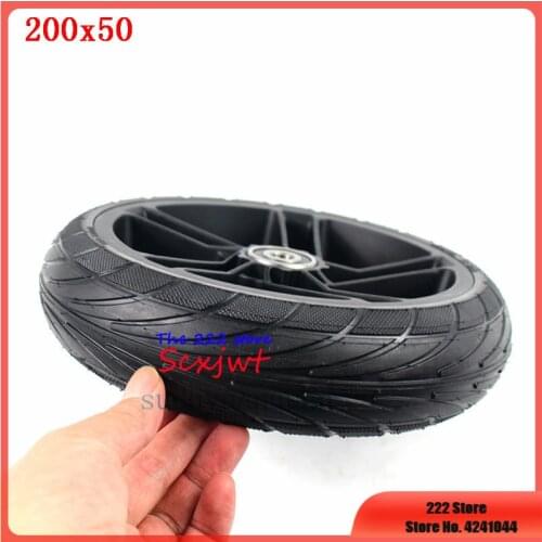 8'' rear Scooter Solid Wheel For Xiaomi Ninebot Es1 Es2 Electric Scooter Kickscooter Skateboard 200x50 tyre solid tire hub kit