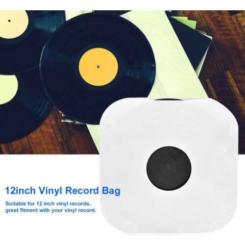 20PCS 12inch Vinyl Record Protecter White Plastic Bag Anti-Static CD Player Record Sleeves Protective Case Cover