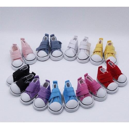 1/6 Scale 5cm Doll High Canvas Shoes Doll Toy Footwear Sport Tennis Shoes Children Gift Toys DIY handmade doll Doll Accessories