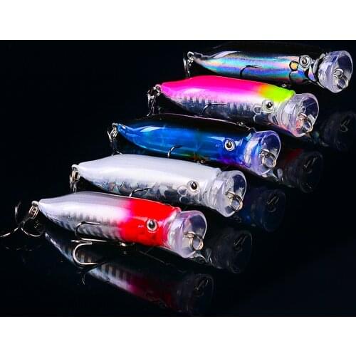 1PC 7cm/9.4g Top Water Fishing Popper Lure Artificial Pesca Hard Bait Balancer Crankbaits Isca Fly Fishing Wobblers Tackle
