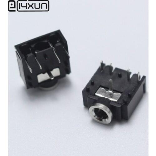 10pcs PJ-307 3.5mm 5Pin Audio Plug jack 3.5 Headset / Headphone Stereo Connector 90 Degrees Pink Green