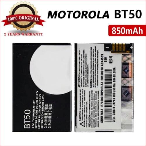 100% Genuine 3.7V BT50 BT51 BQ50 Replacement Battery For Motorola Moto A1200 A630 A732 BA250 C160 C193 C290 C975 C980 V360 V361