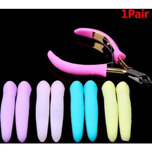 2pcs/lot Nipper Cover Protective Sleeve For Nail Cuticle Scissors Dead Skin Scissor Hand Cap Manicure Pedicure Tools Kit