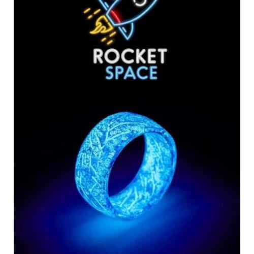 2021 New Store for Good Reputation Fashion Colorful Luminous Silicone Jewelry Glow In The Dark Finger Ring