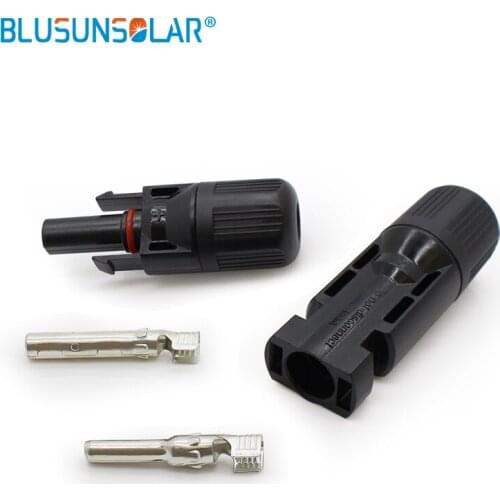 Blusunsolar 50 Pairs 1000V DC Solar Pv Connector , Solar Panel Connector Use For 2.5mm 4.0mm 6.0mm PV Cable 30Amp