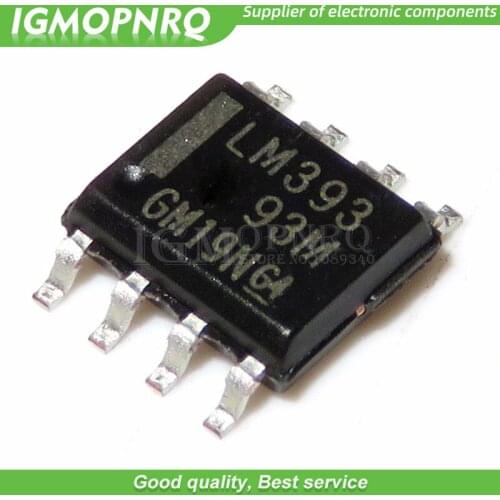 50pcs LM393 LM393DR LM393D SOP-8 Comparators Dual Differential new original