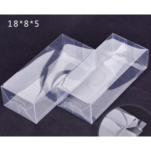 500pcs/lot Large Rectangular Plastic Transparent Box/Clear PVC Plastic Packaging Box Sample/Gift/Crafts Display Boxes SN1000
