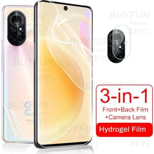 999D Front Back Hydrogel Film For Huawei Nova 8 HD Explosion-Proof Screen Protectors Not Glass Hauwei Huawey Nova8 Camera Glass