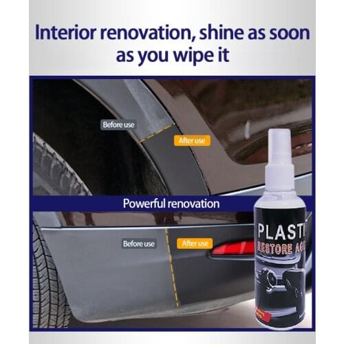 Retreading Agent Plastic Parts Wax Instrument Panel Retreading Agent Upholstery Cleaner Automotive Interior Plastic Parts