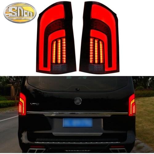 Car LED Tail Light Taillight For Mercedes Benz V Class Vito V260 2016 - 2020 Rear Running Lamp + Brake + Reverse + Turn Signal