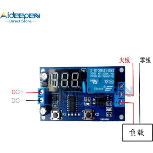 DC 12V Digital Time Delay Relay Module Ptocoupler Isolation Relay Output Trigger Cycle Timer Delay Switch Timing Control Module