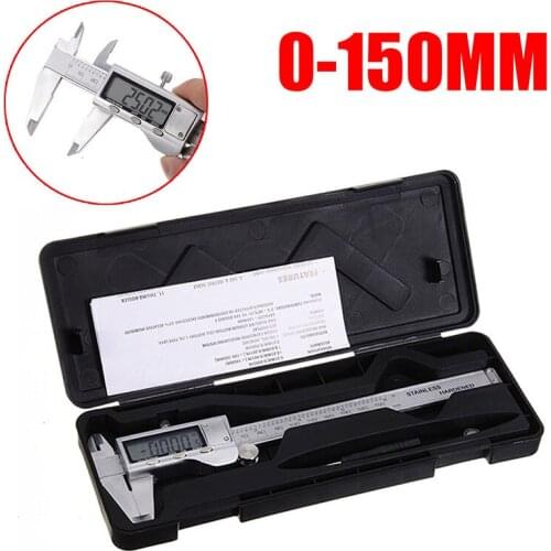 0-150mm Digital Caliper Electronic Vernier Caliper With Auto ON/OFF LCD Digital Calliper Micrometer Guage Ruler Measuring Tool
