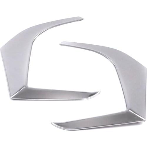For 2020 2021 Peugeot 2008 Stainless Car Front Fog Light Frame Foglight Lamp Ring Cover Trim Protector Sticker Car Accessories