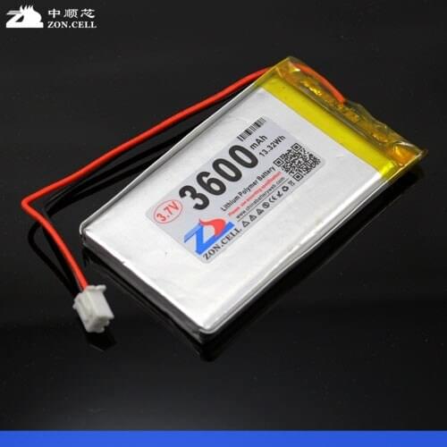 Shipping in core 3600mAh 3.7V lithium polymer battery 606572 mobile power charging treasure 656572 Rechargeable Li-ion Cell