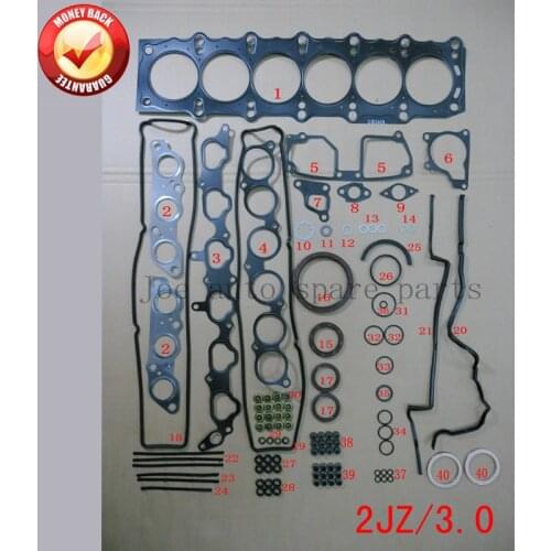 2JZ 2JZGE Engine complete Full gasket set kit for Toyota Supra/Crown LEXUS GS 300 3.0L 2997cc 1991-2002 04111-46064 01-10013-01