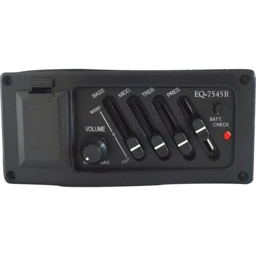 4 Band Equalizer Preamp for Classical & Acoustic Guitar 4Band EQ fit for Silm Body Guitar Folk Guitar Pickup