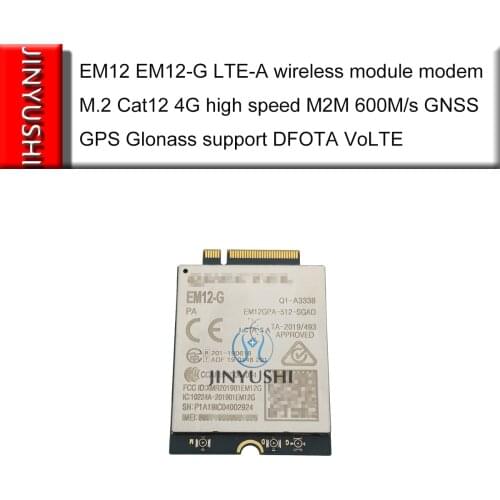 EM12-G New Original LTE-A wireless module modem M.2 Cat12 EM12 4G high speed M2M 600M/s