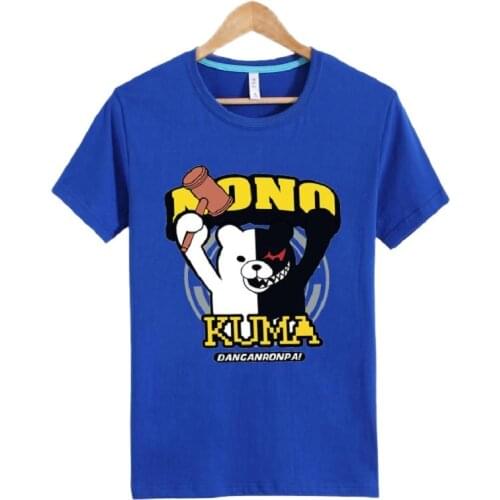 High-Q Unisex Anime Cartoon monokuma Cotton T-Shirt Tee T Shirt Top