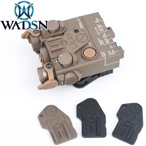 WADSN 2pcs Tactical Assistant Sight Kit for DBAL-A2 Flashlight Hunting PEQ Laser Sight A2 Leaf Nylon Airsoft Light Accessories