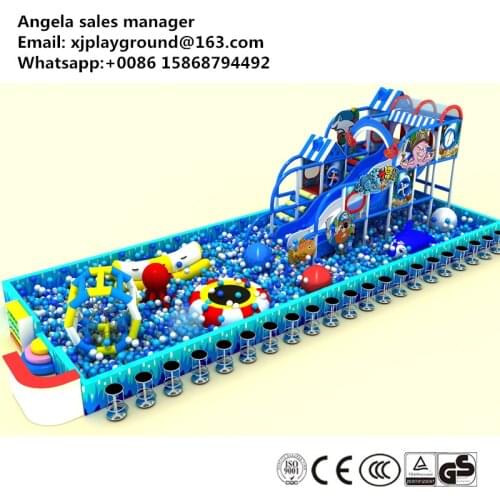 2017 New product commercial indoor playground with big balls pool