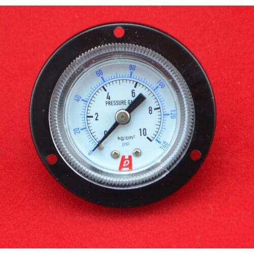 Y40-ZT 1.5" 40mm 140psi panel pressure gauge ,10kg/cm2 panel manometer ,PT1/8" back thread with front flange