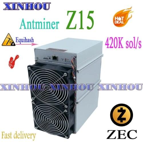 Asic miner Antminer Z15 420k Equihash Zcash ZEC miner better than Z11 Z9 z9mini S19 T19 B7 Innosilicon A9 A10 T3 M31S M30S A1