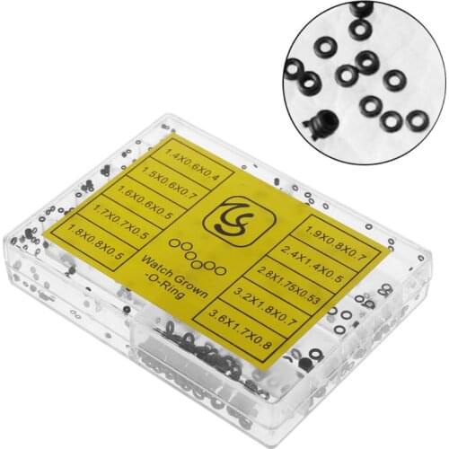 Mini Rubber Washer O-Ring Watch Crown Gasket Waterproof Seals Repair Tool 10Size