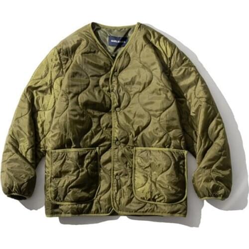 Fashion Brand Mens Color Contrast Splicing Collarless Casual Cotton Padded Clothes Outdoor Sport Trekking Working Warm Jacket