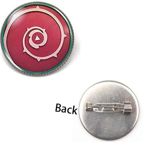 Fashion Retro Animax Steven Universe Shield Cabochon Mens Brooch Handmade Badge Pendant Steampunk Jewelry Female Souvenir Gifts