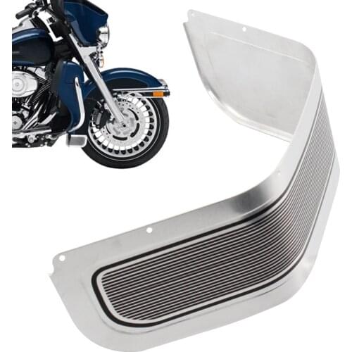 Motorcycle Accessories Chrome Front Fender Trim Skirt Fit For Harley Touring Road King Electra Glide FLHR
