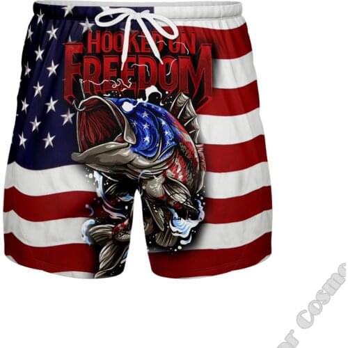 PLstar Cosmos Newest Animal Camo Tattoo Fisher Bass Carp Fishing Tattoo 3DPrint Unisex Summer Casual Shorts Beach Short pants S3