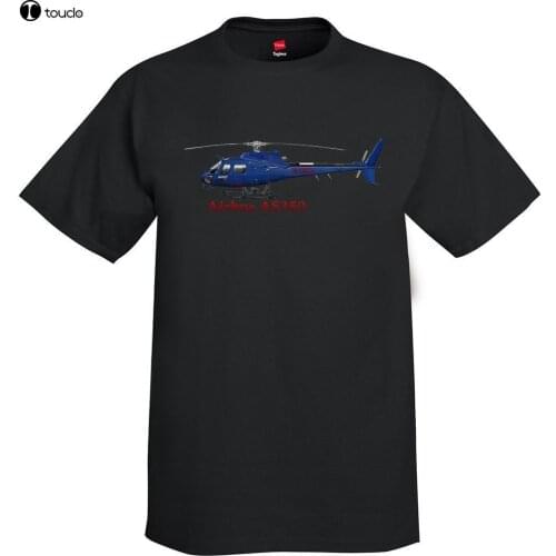 2019 New Summer Men Hot Sale Fashion Airbus AS350 Helicopter T-Shirt - Personalized with Your N# T Shirt