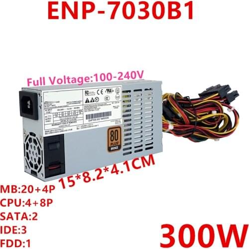 New Original PSU For Enhance FLEX Nas Small 1U 300W Power Supply ENP-7030B