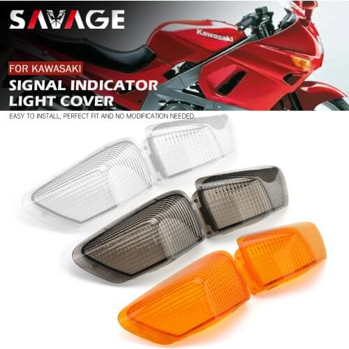 For KAWASAKI ZZR 400 ZZR400 EX400 1990 1991 1992 Motorcycle Accessories Front Rear Turn Signal Indicator Light Lamp Lens