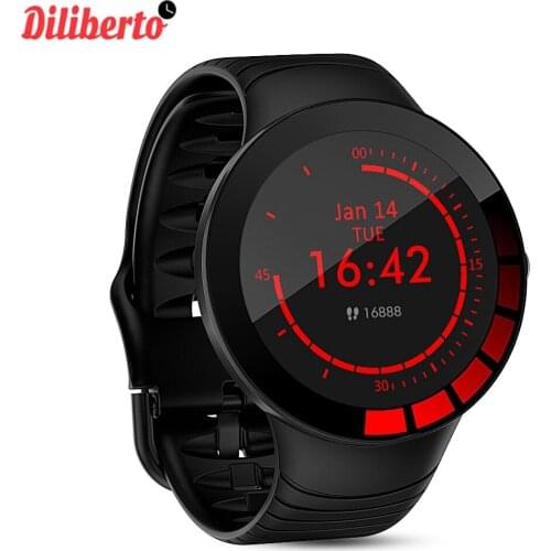Real Photo) Diliberto E3 Smart Watch Men IP68 Waterproof Full Touch Screen Silicone Strap Relogio SmartWatch