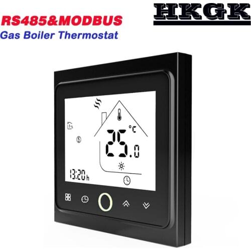 RS485 and modbus gas boiler thermostat ,remote control for On & Off,24VAC 95-240VAC