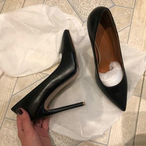 12cm Women Classic Pumps Extreme High Heels Sexy Stilettos Ladies Pointed Toe Shoes Nude Red Pink Black Leopard Heels 2021 RB46