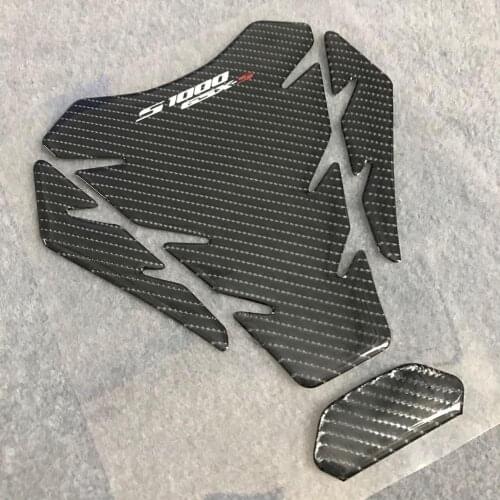 Carbon Fiber For GSX-S 1000 Tankpad 3D Motorcycle Fuel Gas Tank Pad Protector GSXS1000