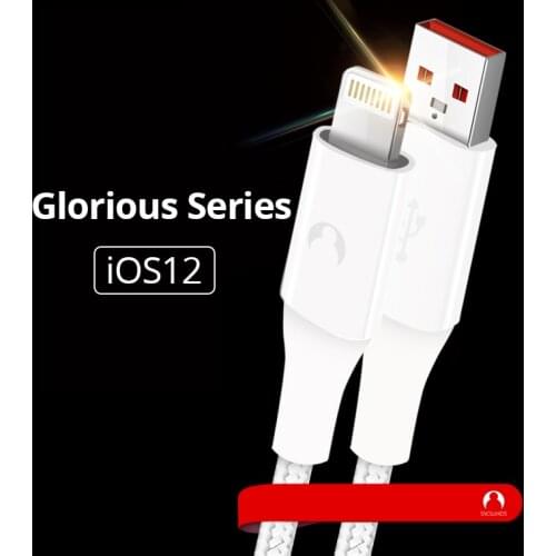 Snowkids USB Charge Cable for iPhone X 8 7 6 5 XR XsMax Data Sync 1.2m 2m 2Pieces