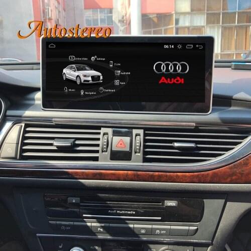 4G 10.25 Android 10.0 For Audi A6 2013-2016 Radio Car GPS Navigation Radio Tape Multimedia Player HeadUnit Auto Stereo Carplay