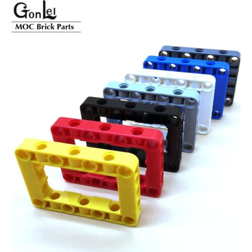 50Pcs/lot High-Tech Beams Special 64179 MOC Parts Beam 5x7 Open Center Thick Bricks Building Blocks DIY Particles Education Toys